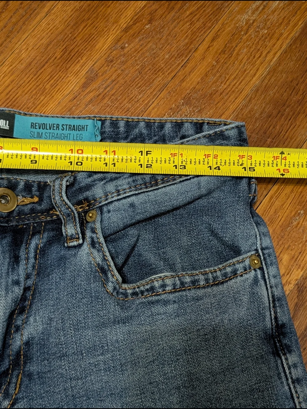 ROCK & ROLL Jean Mens 30x30 Blue Stretch HOOEY Revolver Straight Cowboy Denim